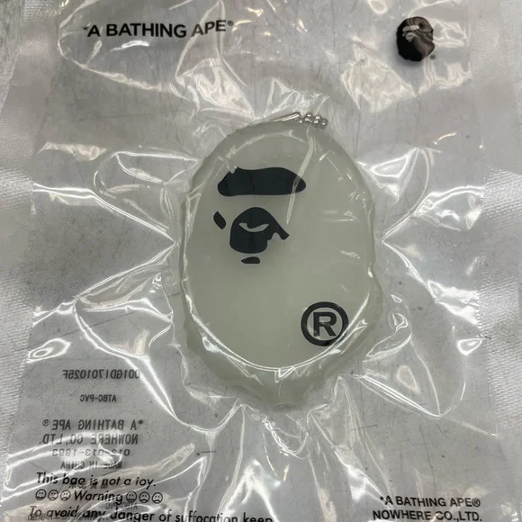 Bape ape head coin and key chain holder Closet Accessories